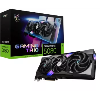 Tarjeta gráfica MSI GAMING GEFORCE RTX 5080 16G TRIO OC NVIDIA 16 GB GDDR7