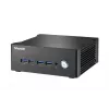 Mini PC Shuttle Nano PC NA10H7, AMD Ryzen™ 7-8845HS APU, Radeon780M, 2xHDMI, 2xUSB-C 4.0(DP), 2x2.5Gbit LAN, funcionamiento continuo 24/7, incl. VESA