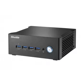 Mini PC Shuttle Nano PC NA10H7, AMD Ryzen™ 7-8845HS APU, Radeon780M, 2xHDMI, 2xUSB-C 4.0(DP), 2x2.5Gbit LAN, funcionamiento continuo 24/7, incl. VESA