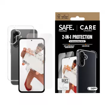 PanzerGlass CARE by Fashion pack 2 en 1 Samsung Galaxy A56 5G resistente a arañazos y golpes