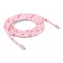 Club 3D CAC-3010 cable de perlas de USB-C a USB-C, 2 m, PD 60 W, 480 Mbps, rosa