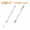 Club 3D CAC-3010 cable de perlas de USB-C a USB-C, 2 m, PD 60 W, 480 Mbps, rosa
