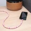 Club 3D CAC-3010 cable de perlas de USB-C a USB-C, 2 m, PD 60 W, 480 Mbps, rosa