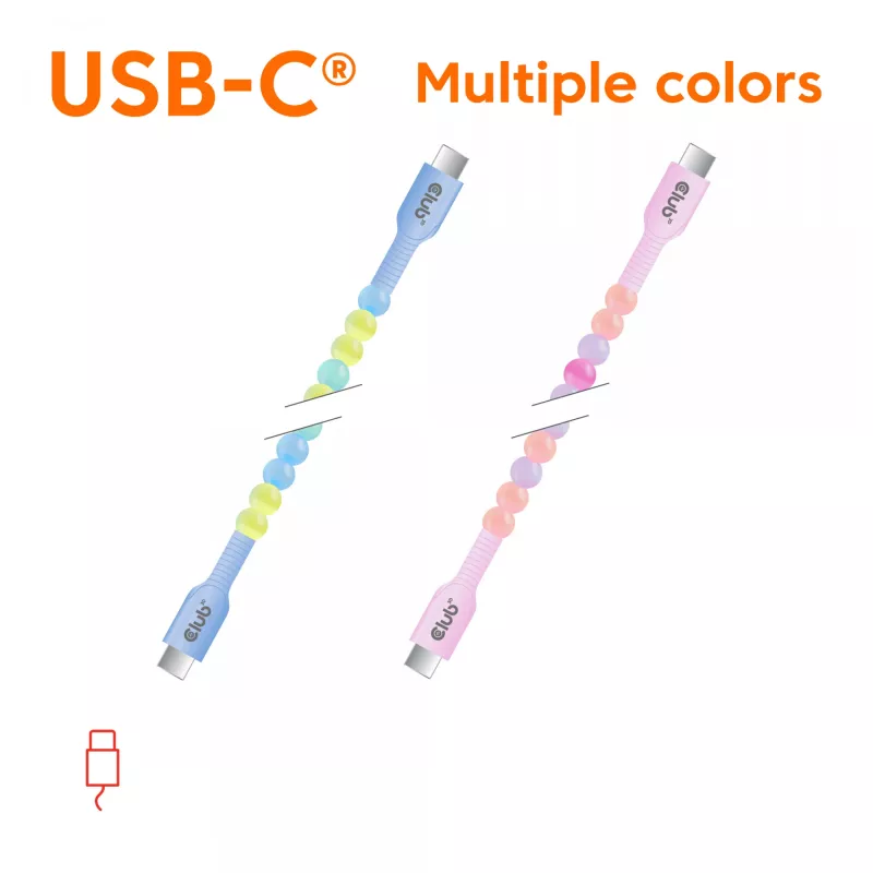 CLUB3D CAC-3011 cable USB 2 m USB C azul, verde