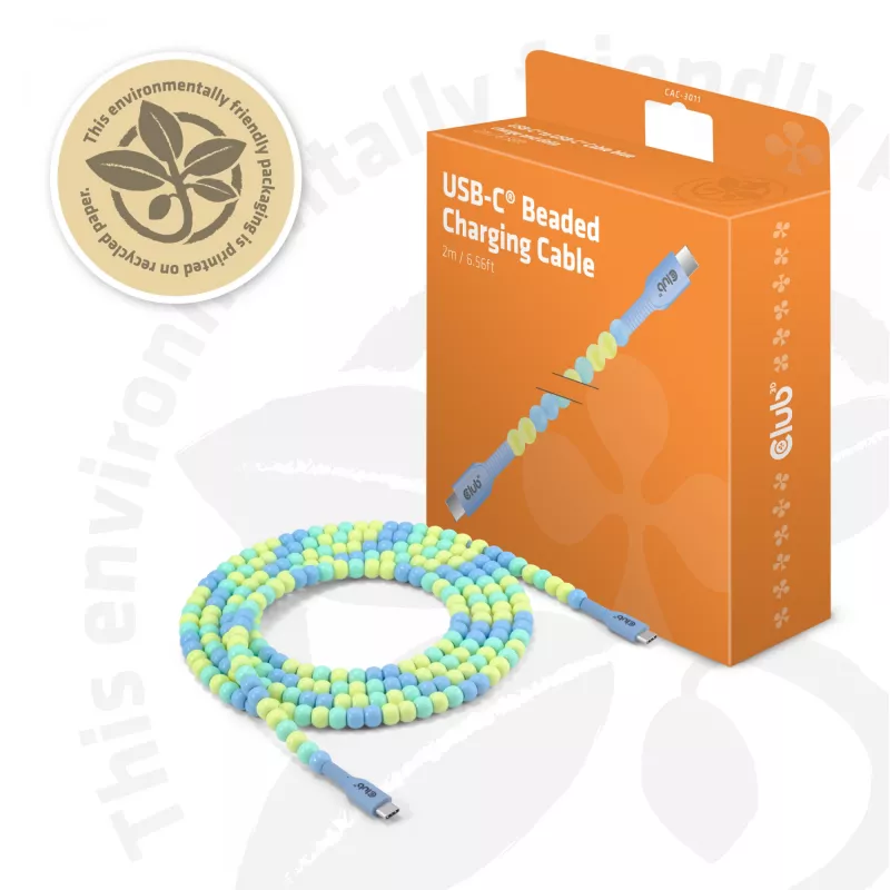 CLUB3D CAC-3011 cable USB 2 m USB C azul, verde