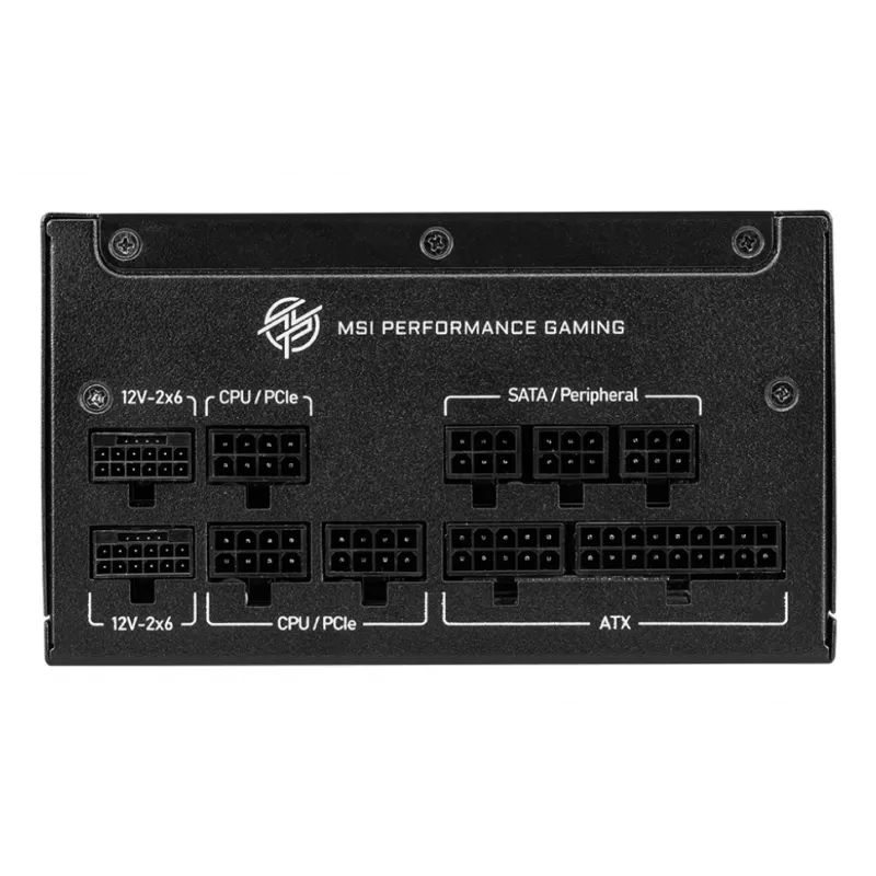 Fuente de alimentación MSI MPG A850GS PCIE5 850 W 24-Pin ATX ATX negra
