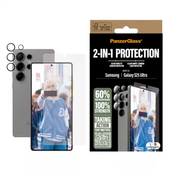 PanzerGlass ® pack de protección 2 en 1 para Samsung Galaxy S25 Ultra