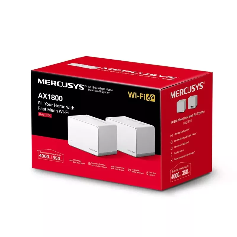 Sistema Mesh Mercusys HALO H70X Dual-band Wi-Fi 6