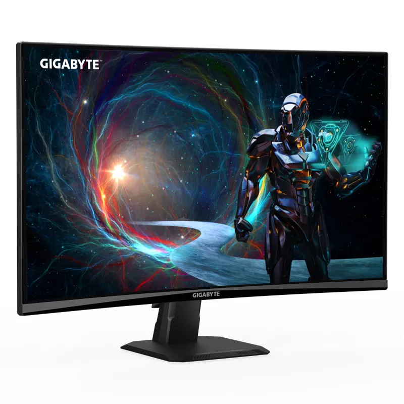 Gigabyte GS27QCA monitor gaming curvo QHD de 27 pulgadas, 2560 x 1440, VA, 180 Hz, 1 ms, 250 cd/m², 2x HDMI, DisplayPort, negro
