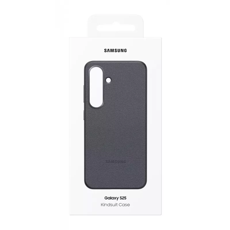 Funda Samsung Galaxy S25 de piel sintética Negra