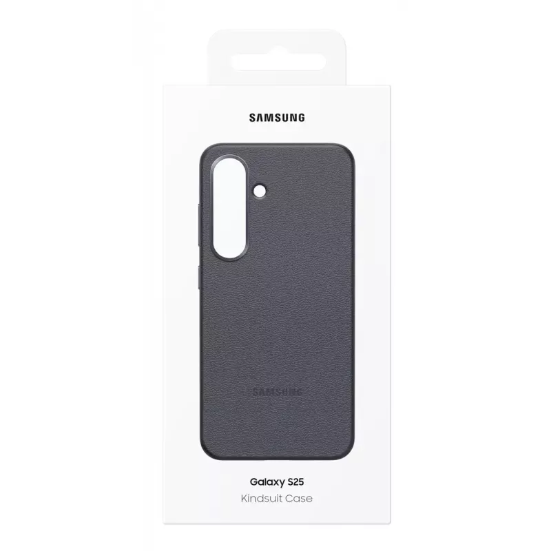 Funda Samsung Galaxy S25 de piel sintética Negra