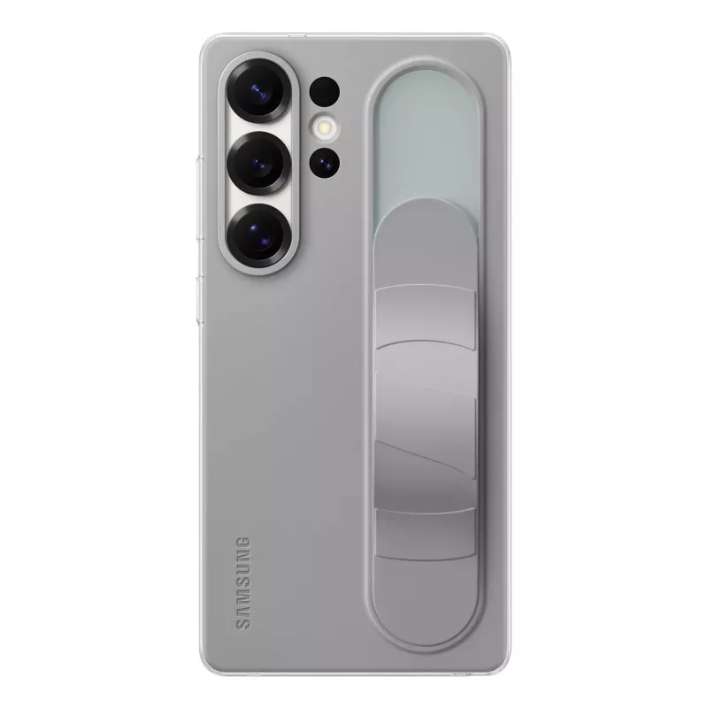 Samsung EF-GS938CJEGWW Standing Grip Case para Galaxy S25 Ultra, silicona, gris