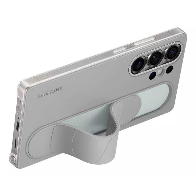 Samsung EF-GS938CJEGWW Standing Grip Case para Galaxy S25 Ultra, silicona, gris