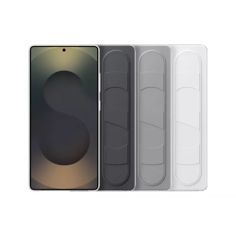 Samsung EF-GS938CJEGWW Standing Grip Case para Galaxy S25 Ultra, silicona, gris
