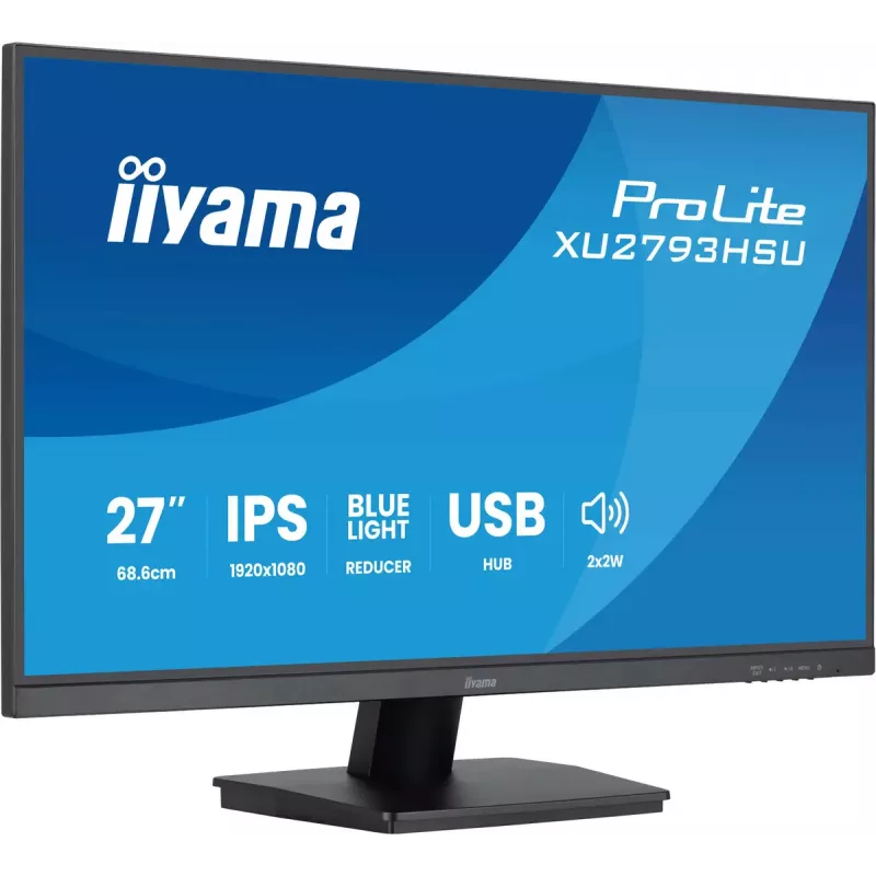 iiyama ProLite XU2793HSU-B7 Monitor de ordenador 68,6 cm (27 inch) 1920 x 1080 píxeles Full HD LED Negro