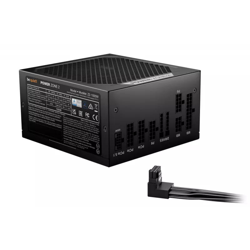 be quiet POWER ZONE 2 1000W Fuente de alimentación 20+4 pin ATX ATX Negro