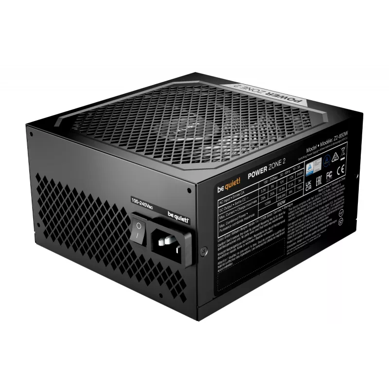 be quiet! POWER ZONE 2 850W Fuente de alimentación 20+4 pin ATX ATX Negro