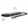 TP-Link UH5020C hub USB-C de 5 puertos, HDMI 4K@60Hz, 100 W Power Delivery, 1x USB-C, 2x USB-A, 5 Gbps, aluminio, gris
