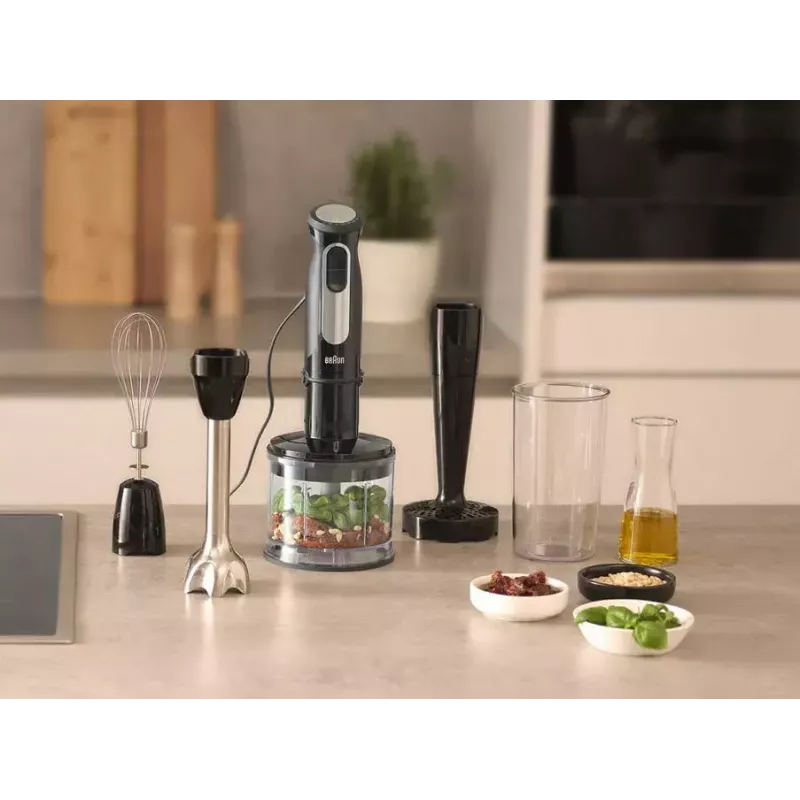 Braun MultiQuick 5 Pro Batidora de mano 0.6 L 1000 W Negro, Plata
