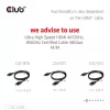Adaptador club 3d Mini DisplayPort 1.4 a HDMI 8K60Hz M/F, conector macho Mini DisplayPort