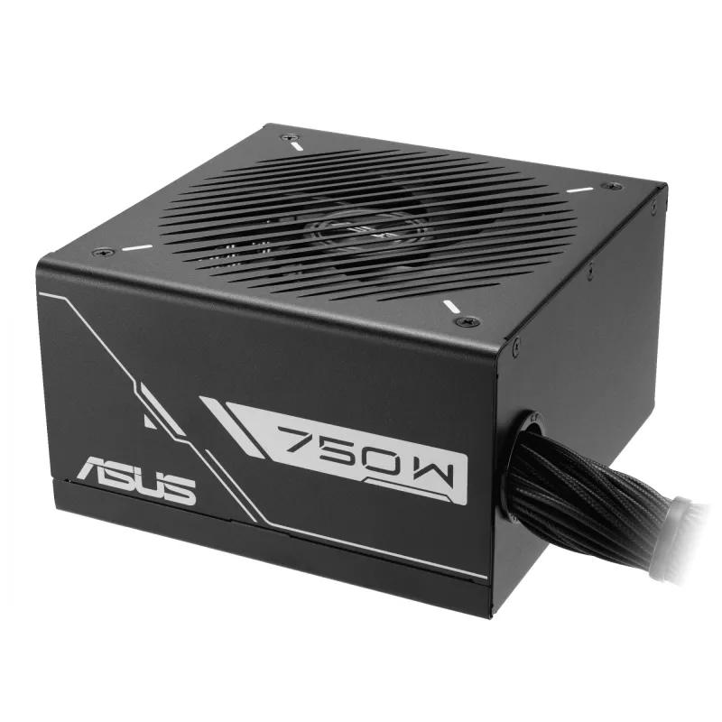 Fuente de alimentación ATX ASUS Prime‑750B‑Negro 750 W, 80 PLUS Bronze, ventilador de 135 mm, 20+4-Pin, 3× PCIe 8-Pin, no modular