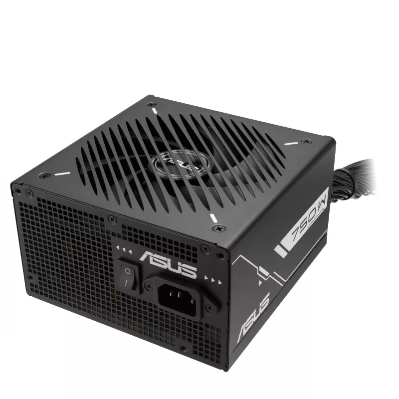 Fuente de alimentación ATX ASUS Prime‑750B‑Negro 750 W, 80 PLUS Bronze, ventilador de 135 mm, 20+4-Pin, 3× PCIe 8-Pin, no modular