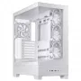 Caja de PC ASUS A31 Plus TG ARGB WHITE Midi Tower — ATX, cristal templado, ARGB, 3x120mm + 1x120mm ventiladores, GPU 38 cm, disipador de CPU 165 mm
