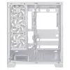 Caja de PC ASUS A31 Plus TG ARGB WHITE Midi Tower — ATX, cristal templado, ARGB, 3x120mm + 1x120mm ventiladores, GPU 38 cm, disipador de CPU 165 mm