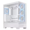 Caja de PC ASUS A31 Plus TG ARGB WHITE Midi Tower — ATX, cristal templado, ARGB, 3x120mm + 1x120mm ventiladores, GPU 38 cm, disipador de CPU 165 mm