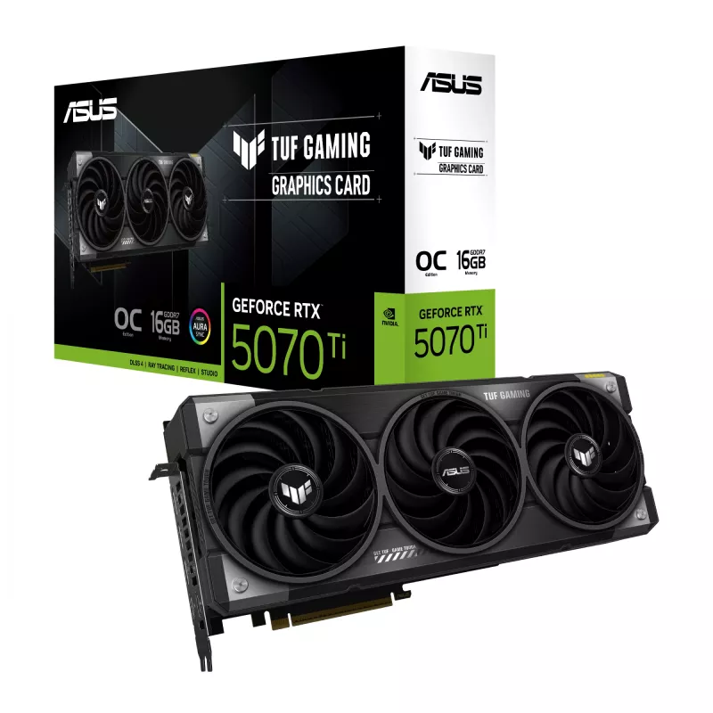 ASUS TUF Gaming TUF-RTX5070TI-O16G-GAMING NVIDIA GeForce RTX 5070 Ti 16 GB GDDR7