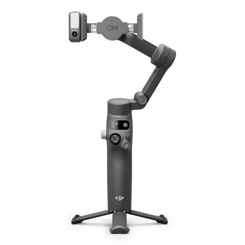 DJI Osmo Mobile 7P estabilizador gimbal para smartphone, estabilización de 3 ejes, ActiveTrack 7.0, varilla telescópica, Bluetooth 5.3, gris oscuro