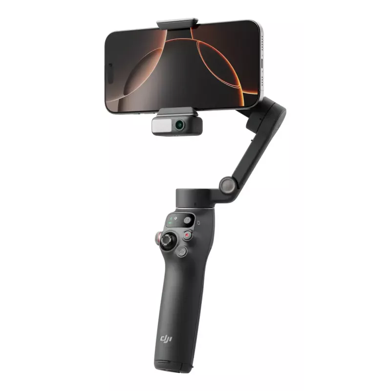 DJI Osmo Mobile 7P estabilizador gimbal para smartphone, estabilización de 3 ejes, ActiveTrack 7.0, varilla telescópica, Bluetooth 5.3, gris oscuro