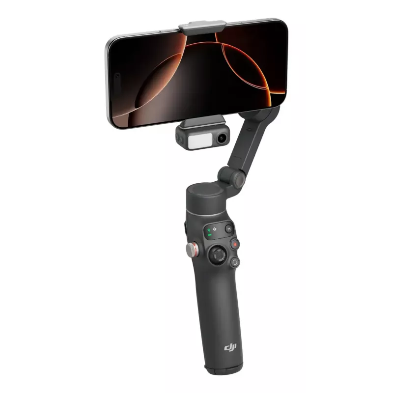 DJI Osmo Mobile 7P estabilizador gimbal para smartphone, estabilización de 3 ejes, ActiveTrack 7.0, varilla telescópica, Bluetooth 5.3, gris oscuro