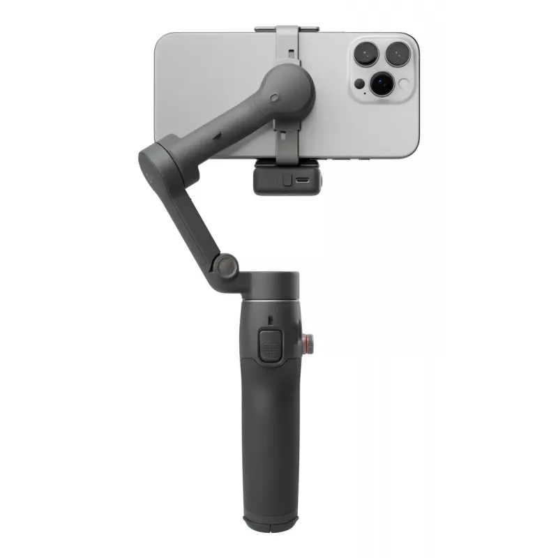 DJI Osmo Mobile 7P estabilizador gimbal para smartphone, estabilización de 3 ejes, ActiveTrack 7.0, varilla telescópica, Bluetooth 5.3, gris oscuro