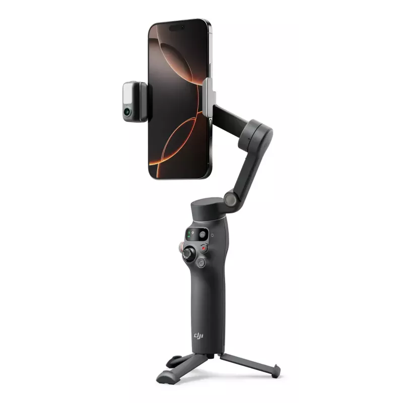 DJI Osmo Mobile 7P estabilizador gimbal para smartphone, estabilización de 3 ejes, ActiveTrack 7.0, varilla telescópica, Bluetooth 5.3, gris oscuro