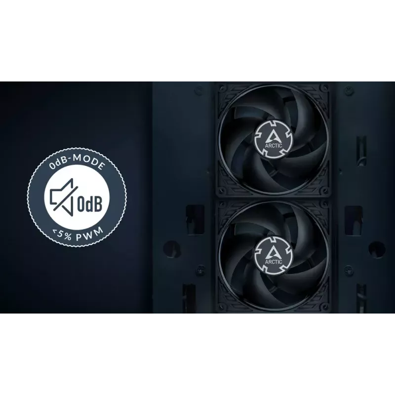 ARCTIC P9 PWM PST CO (Negro) – Ventilador PWM de 92 mm con divisor de cable para funcionamiento continuo