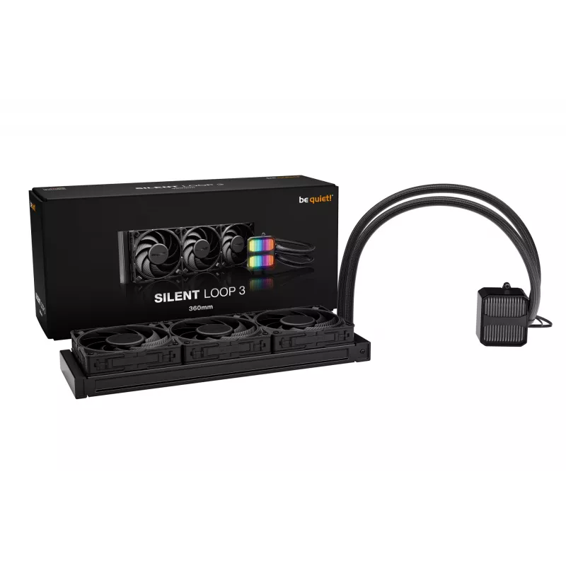 be quiet! Silent Loop 3 360 mm Refrigeración líquida todo en uno para procesador 12 cm Negro 1 unidad