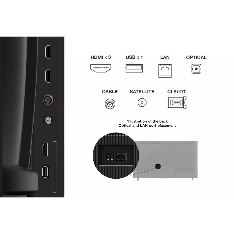 TV TCL V6C 65V6C 165,1 cm (65 pulgadas) 4K Ultra HD Smart TV Wi-Fi Metallic 280 cd/m²