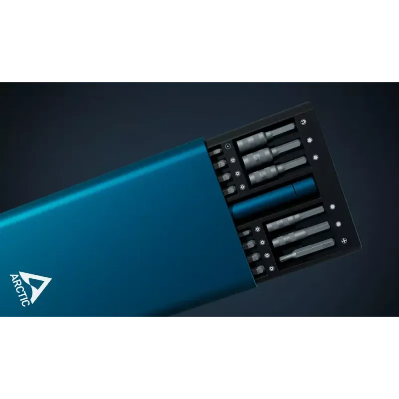 Juego de destornilladores de precisión Arctic AETLS00001A — Juego de puntas de acero, mango azul