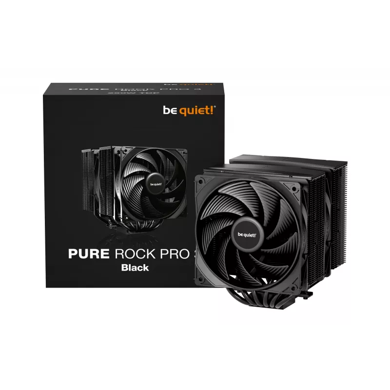 be quiet! Pure Rock Pro 3 Negro Disipador de CPU por aire 12 cm 1 ud.