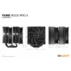 be quiet! Pure Rock Pro 3 Negro Disipador de CPU por aire 12 cm 1 ud.