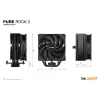 be quiet! Pure Rock 3 Negro Disipador de CPU por aire 12 cm 1 ud.