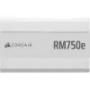 Fuente de alimentación CORSAIR - Rme SeriesT Rm750e - totalmente modular, silenciosa ATX - blanca
