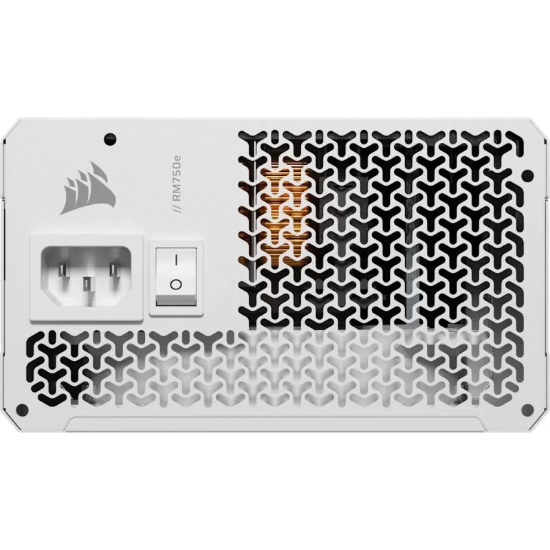 Fuente de alimentación CORSAIR - Rme SeriesT Rm750e - totalmente modular, silenciosa ATX - blanca