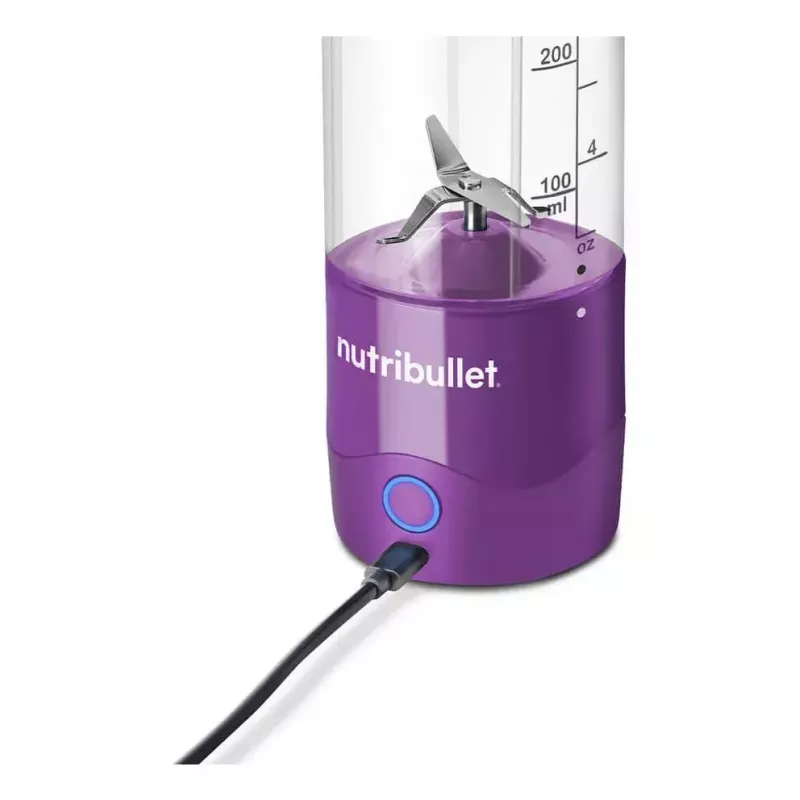 Batidora portátil NUTRIBULLET Portable 0.475 L — morada, batería de 2000 mAh, vaso de Tritan
