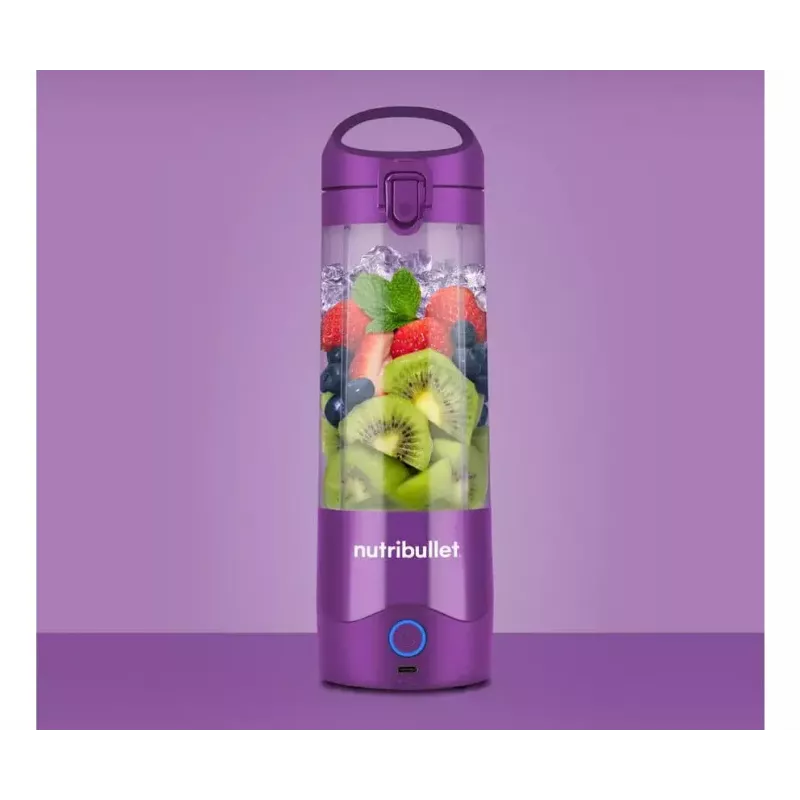 Batidora portátil NUTRIBULLET Portable 0.475 L — morada, batería de 2000 mAh, vaso de Tritan