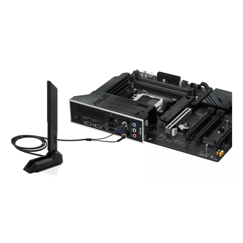 Placa base ASUS X870 MAX GAMING WIFI7 ATX — AMD X870, Socket AM5, DDR5, 4 DIMM, 256 GB, Wi‑Fi 7, Bluetooth 5.4, 3 M.2, 2x USB4 Gen3x2