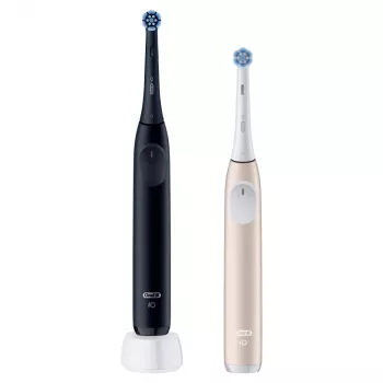 Cepillo de dientes eléctrico Oral-B iO Series 2 Duo negro rosa recargable con sensor de presión inteligente