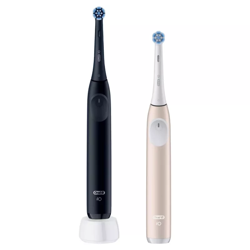 Cepillo de dientes eléctrico Oral-B iO Series 2 Duo negro rosa recargable con sensor de presión inteligente