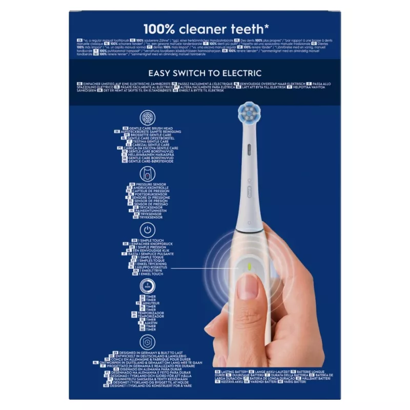 Cepillo de dientes eléctrico Oral-B iO Series 2 Duo negro rosa recargable con sensor de presión inteligente